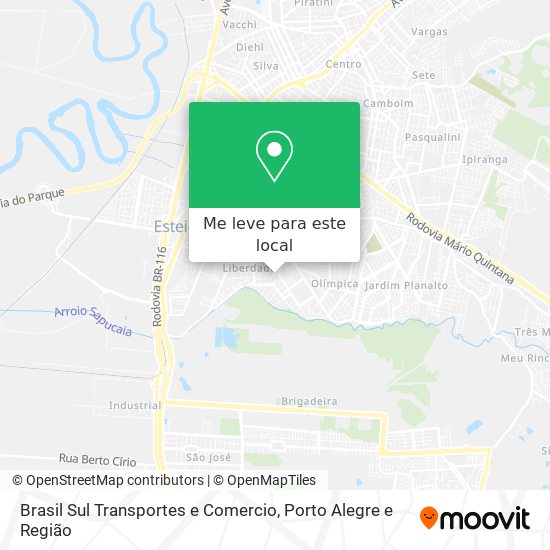 Brasil Sul Transportes e Comercio mapa