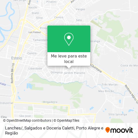 Lanches / , Salgados e Doceria Caletti mapa