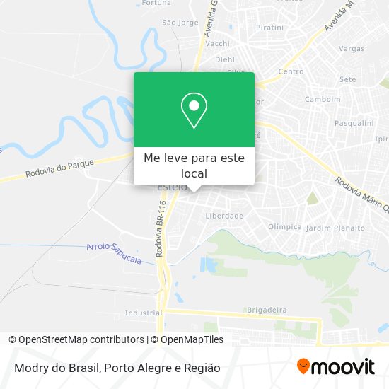 Modry do Brasil mapa