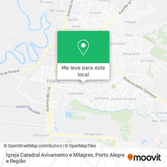 Igreja Catedral Avivamento e Milagres mapa