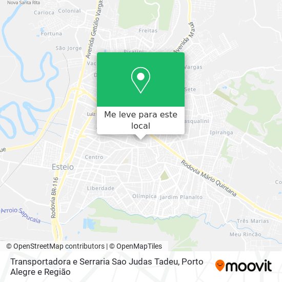 Transportadora e Serraria Sao Judas Tadeu mapa
