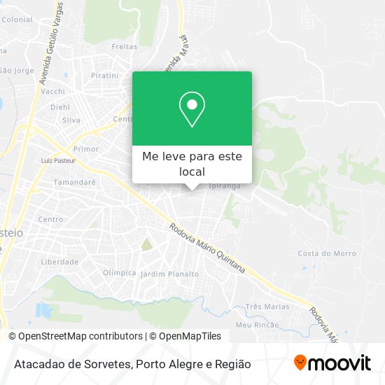 Atacadao de Sorvetes mapa