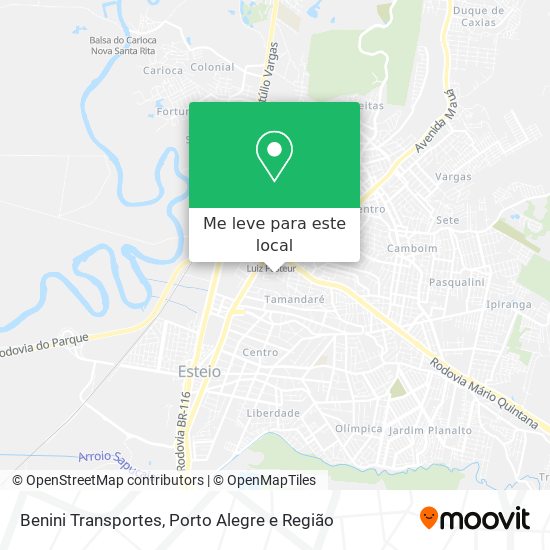 Benini Transportes mapa