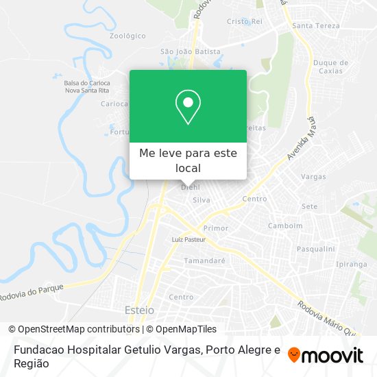Fundacao Hospitalar Getulio Vargas mapa