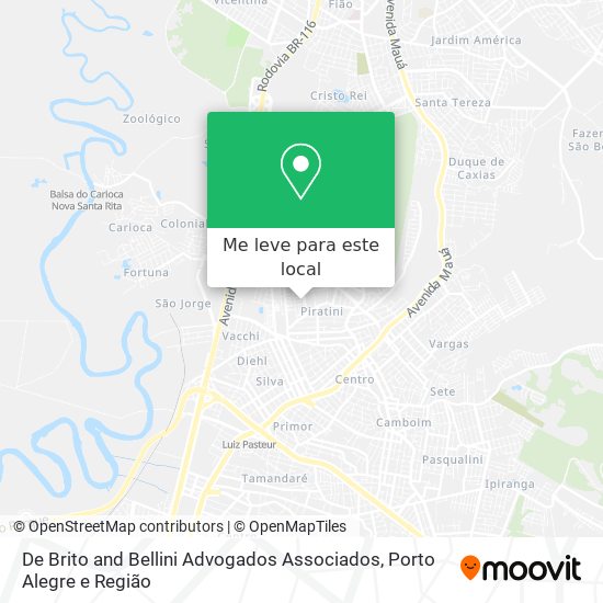 De Brito and Bellini Advogados Associados mapa