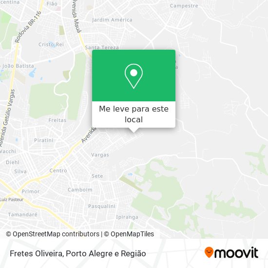 Fretes Oliveira mapa