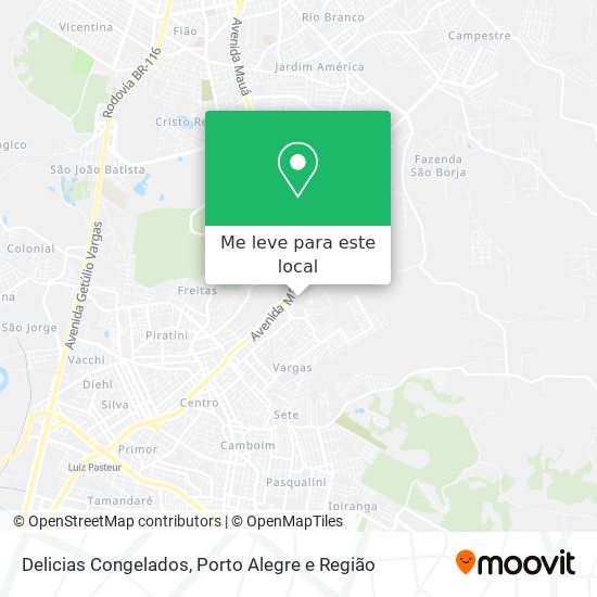 Delicias Congelados mapa