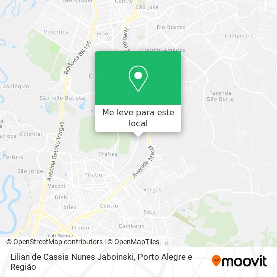 Lilian de Cassia Nunes Jaboinski mapa