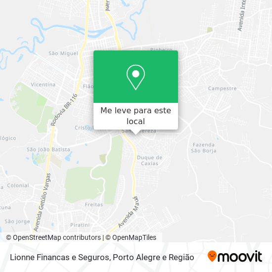 Lionne Financas e Seguros mapa