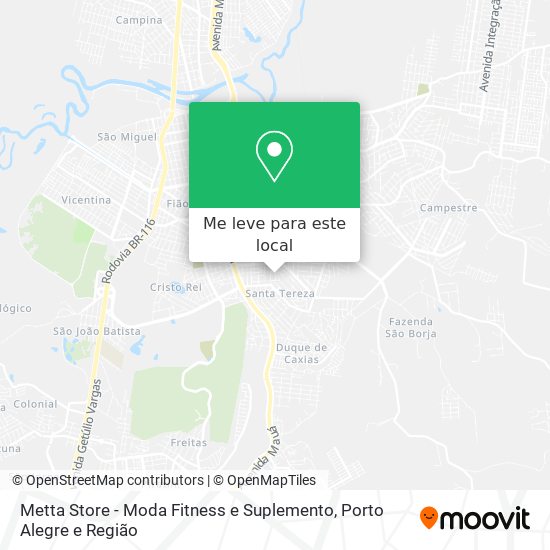 Metta Store - Moda Fitness e Suplemento mapa