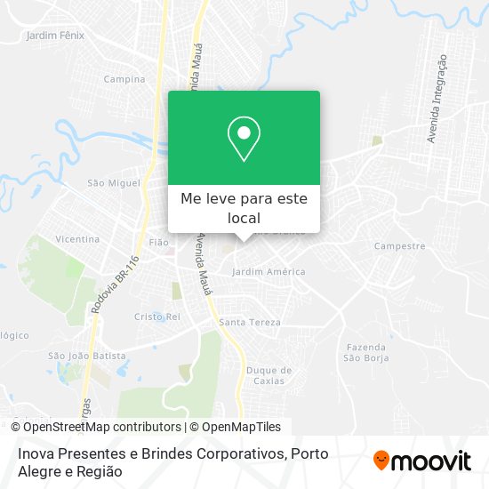 Inova Presentes e Brindes Corporativos mapa