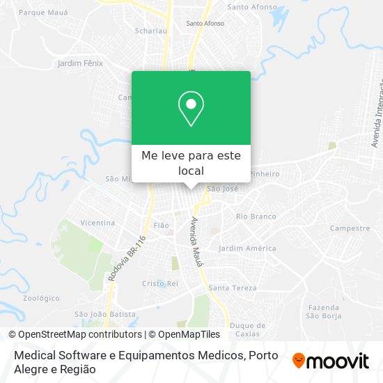 Medical Software e Equipamentos Medicos mapa
