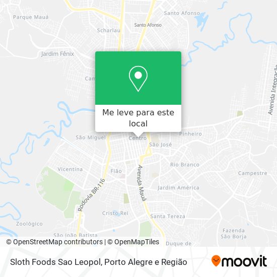 Sloth Foods Sao Leopol mapa