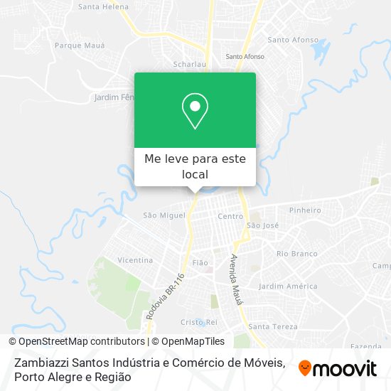 Zambiazzi Santos Indústria e Comércio de Móveis mapa