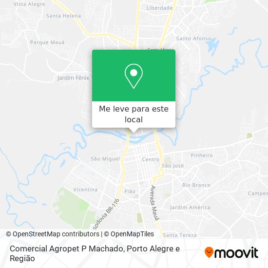 Comercial Agropet P Machado mapa