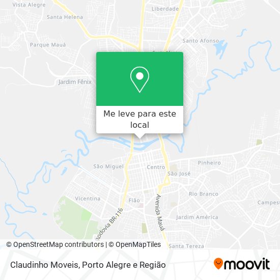 Claudinho Moveis mapa