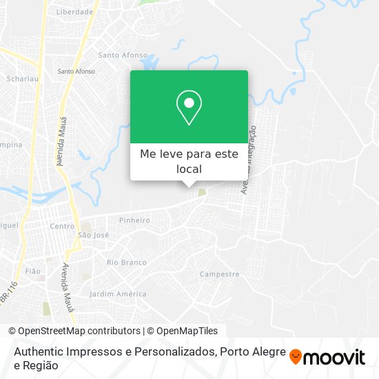 Authentic Impressos e Personalizados mapa