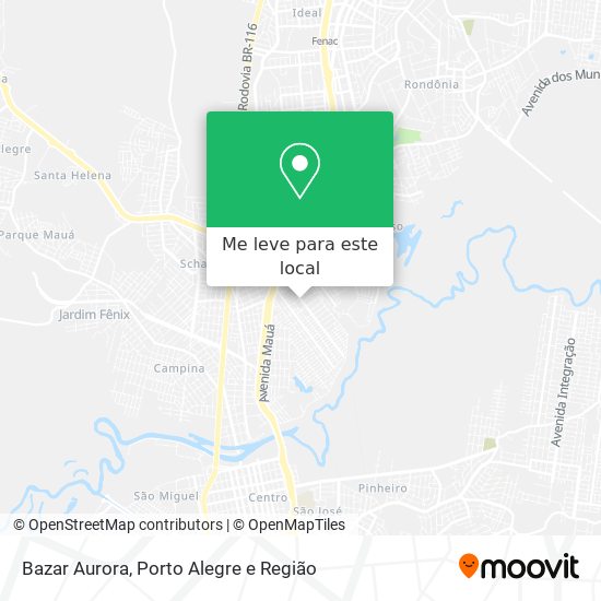 Bazar Aurora mapa