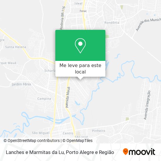 Lanches e Marmitas da Lu mapa