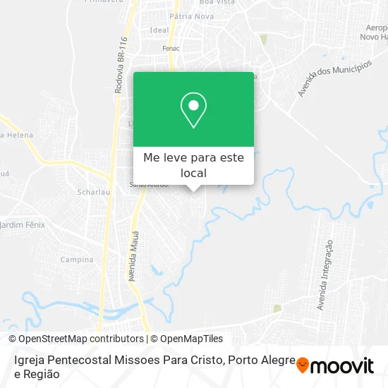 Igreja Pentecostal Missoes Para Cristo mapa