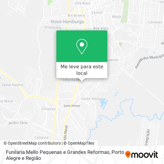Funilaria Mello Pequenas e Grandes Reformas mapa