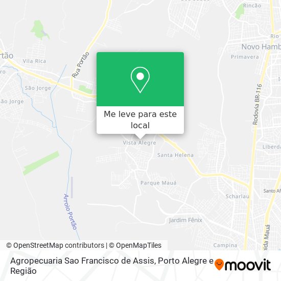 Agropecuaria Sao Francisco de Assis mapa
