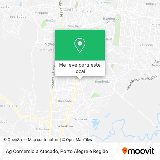 Ag Comercio a Atacado mapa