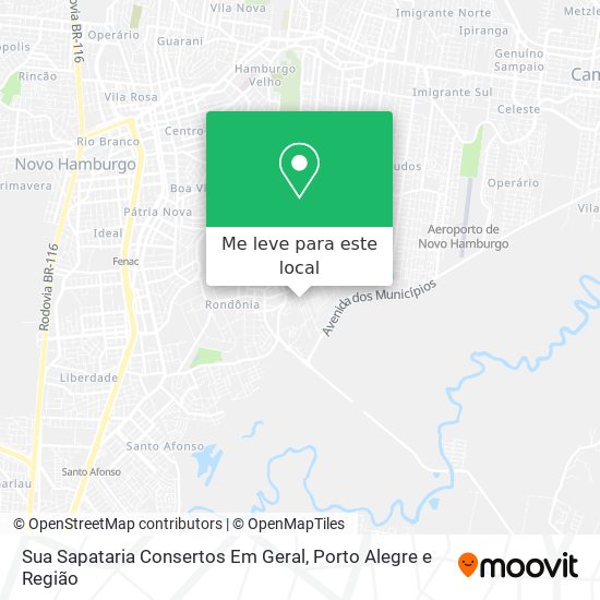 Sua Sapataria Consertos Em Geral mapa