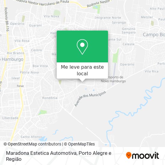 Maradona Estetica Automotiva mapa