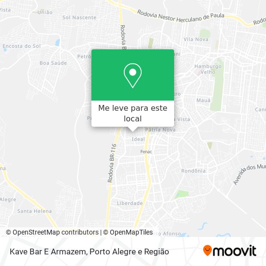 Kave Bar E Armazem mapa