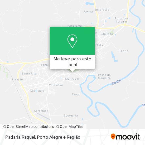 Padaria Raquel mapa