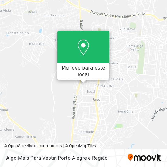 Algo Mais Para Vestir mapa