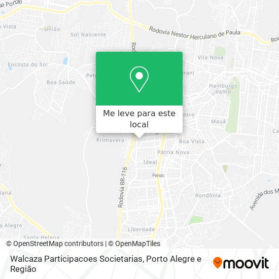 Walcaza Participacoes Societarias mapa