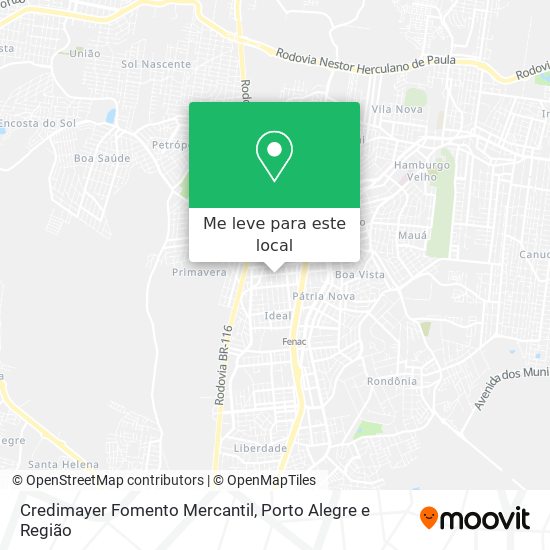 Credimayer Fomento Mercantil mapa