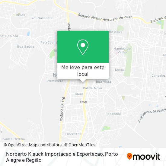 Norberto Klauck Importacao e Exportacao mapa