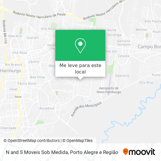 N and S Moveis Sob Medida mapa