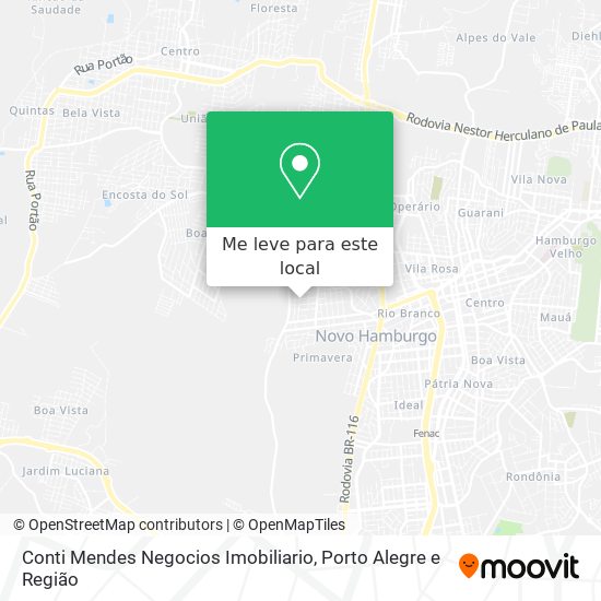 Conti Mendes Negocios Imobiliario mapa