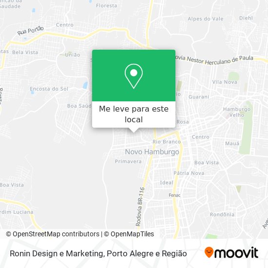 Ronin Design e Marketing mapa