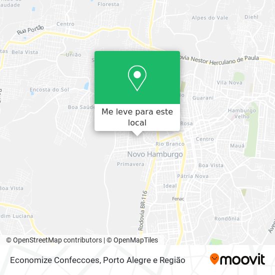 Economize Confeccoes mapa