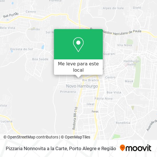 Pizzaria Nonnovita a la Carte mapa