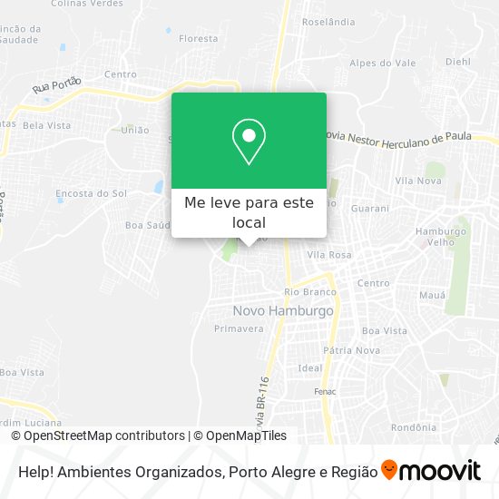 Help! Ambientes Organizados mapa