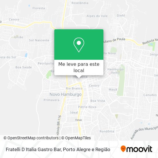 Fratelli D Italia Gastro Bar mapa