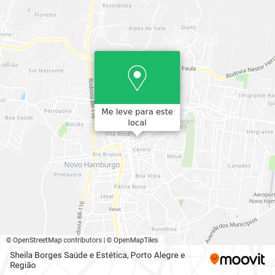 Sheila Borges Saúde e Estética mapa