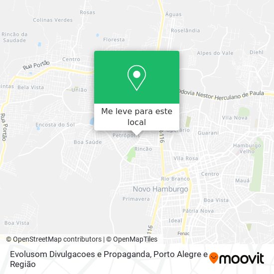 Evolusom Divulgacoes e Propaganda mapa