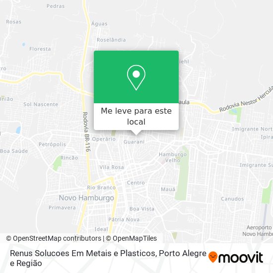 Renus Solucoes Em Metais e Plasticos mapa