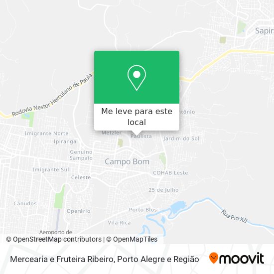 Mercearia e Fruteira Ribeiro mapa