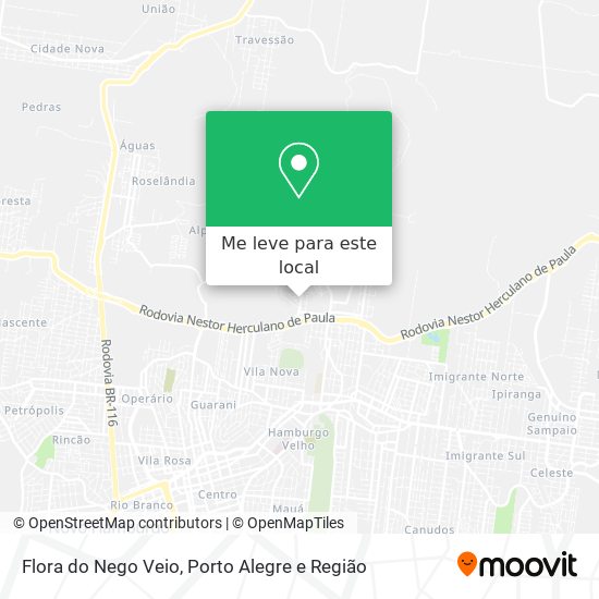 Flora do Nego Veio mapa