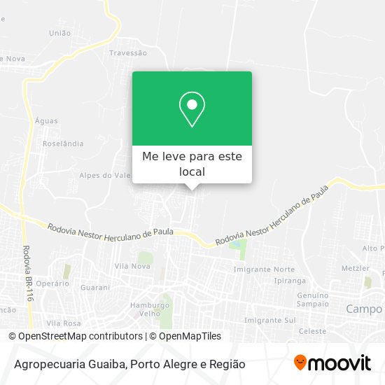 Agropecuaria Guaiba mapa