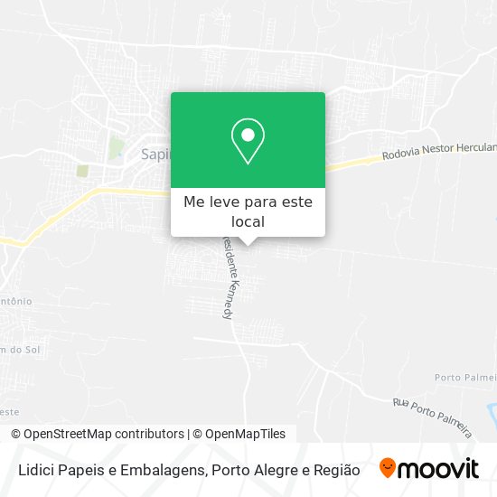 Lidici Papeis e Embalagens mapa