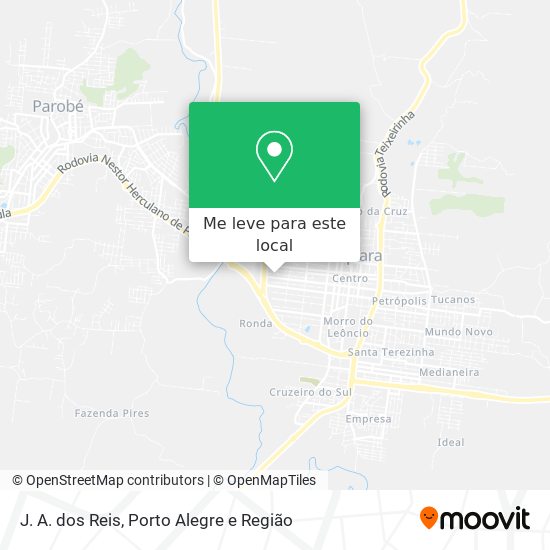 J. A. dos Reis mapa